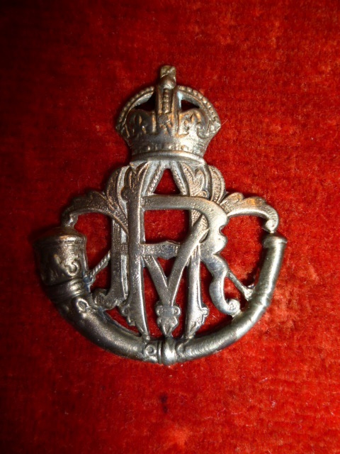 Hyderabad Volunteer Rifles KC Side Hat Badge